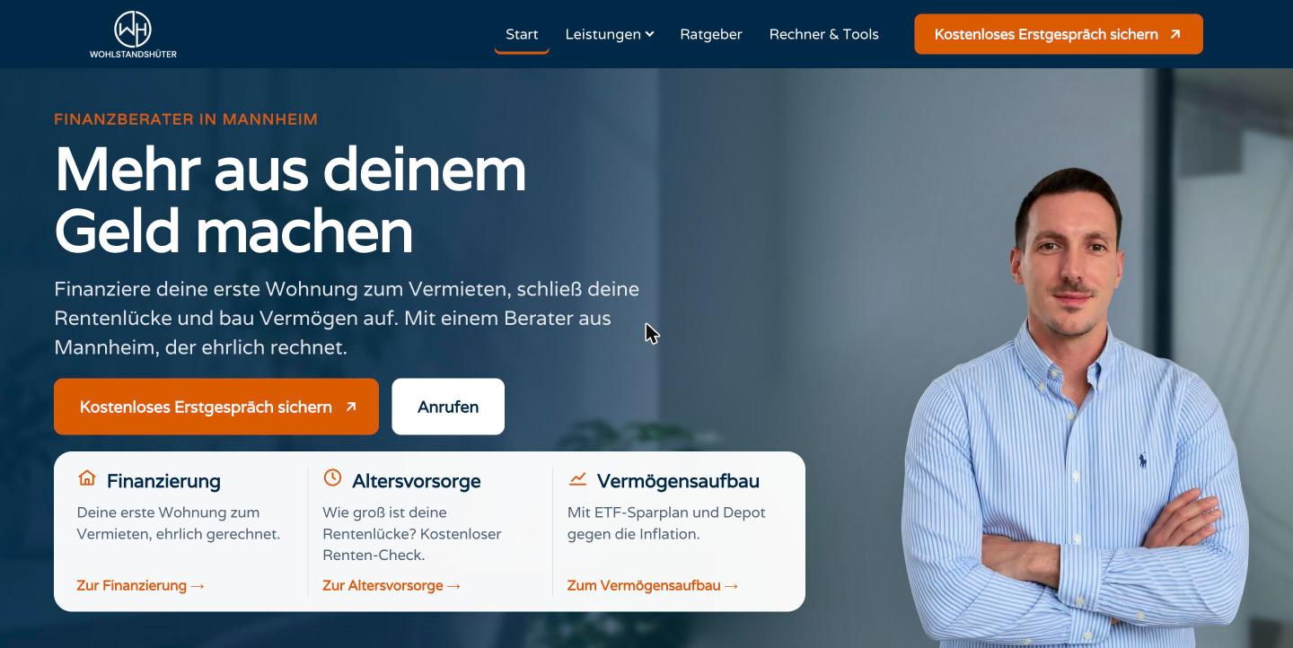 Startseite von wohlstandshueter.de